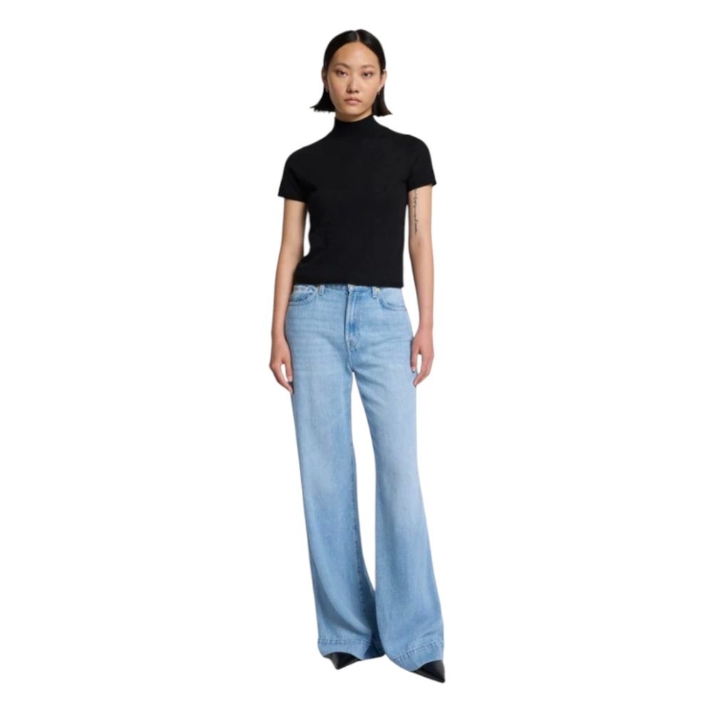 7FAMK DOJO Contour Waistband trouser jeans flares Style #7U474008 sz 24x31.5L